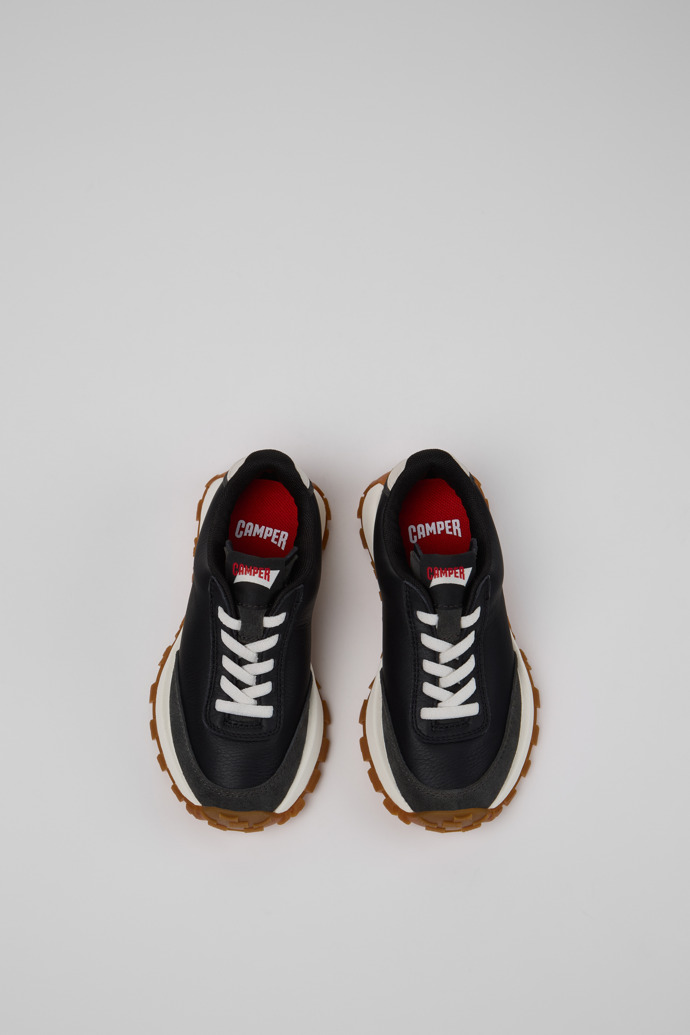 Camper Drift Trail - Zapatillas multicolor para niños de piel y nobuk.