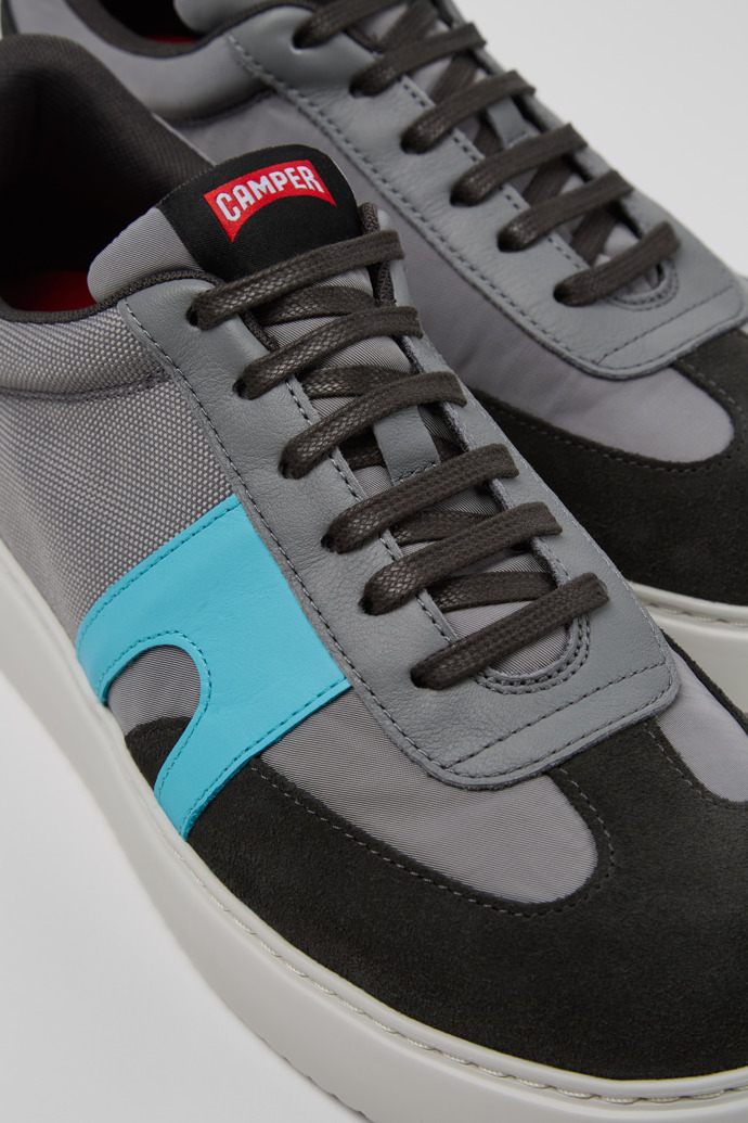 Camper Runner K21 Sorona - Zapatilla multicolor para hombre de PET reciclado y piel nobuk.