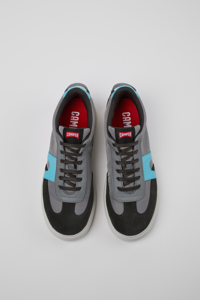 Camper Runner K21 Sorona - Zapatilla multicolor para hombre de PET reciclado y piel nobuk.