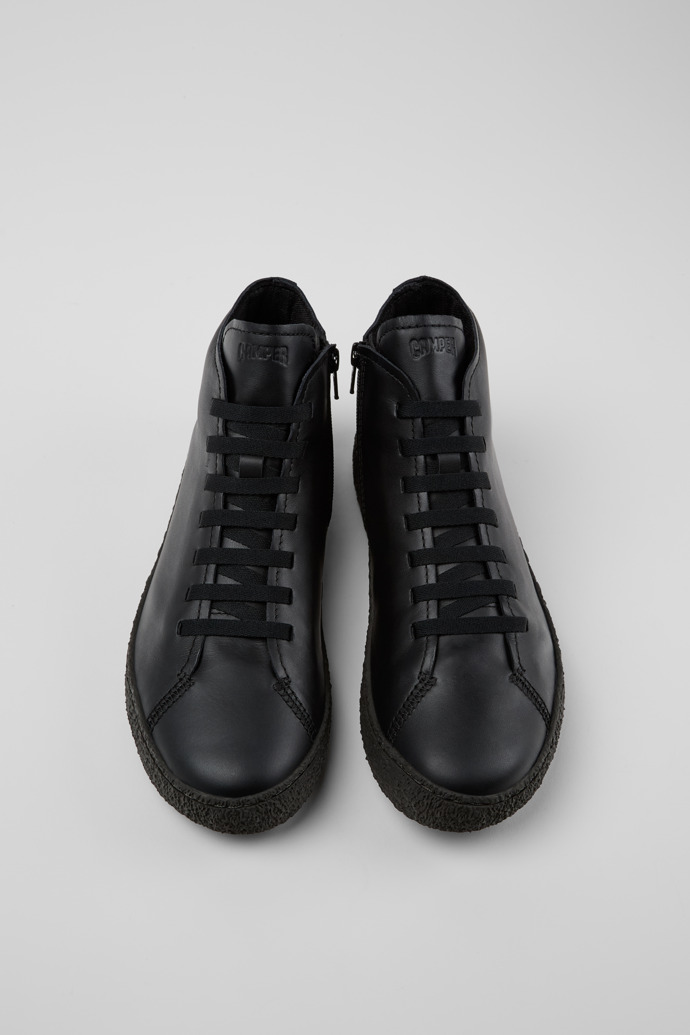 Camper Peu Terreno - Bota safari negra de piel para hombre