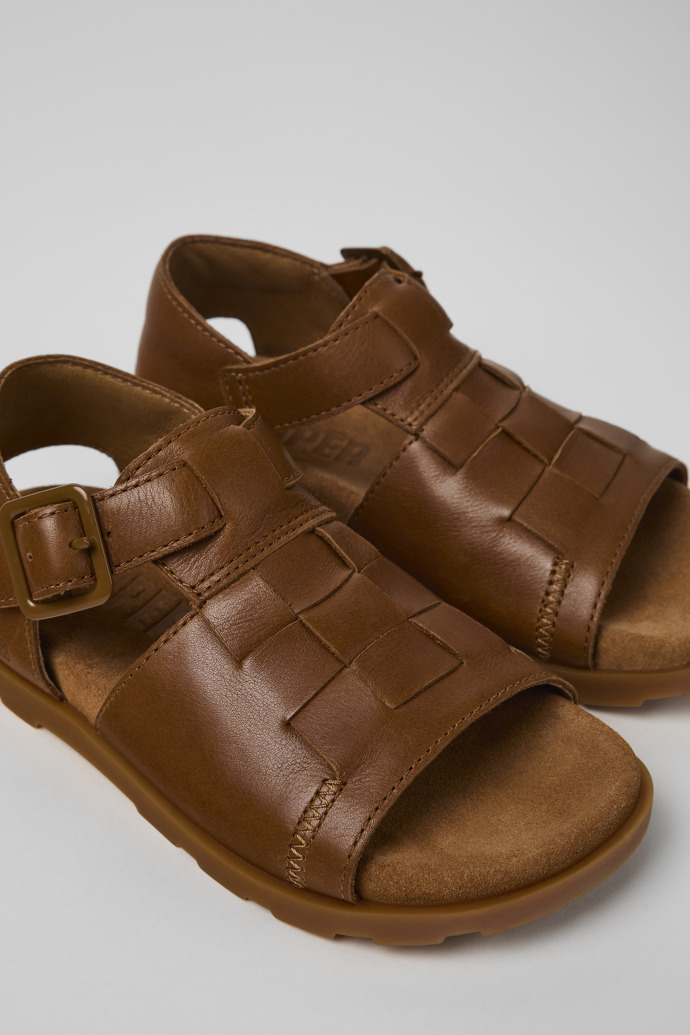Camper Brutus Sandal - Sandalias de piel marrón