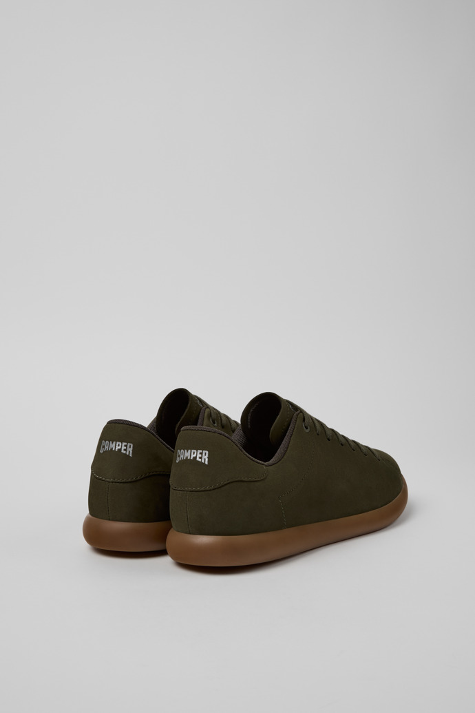 Camper Pelotas Soller - Zapatilla verde para hombre fabricada con piel nobuk.