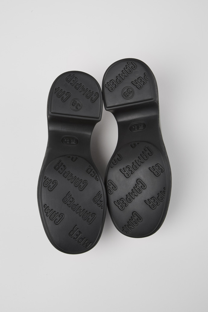 Camper Thelma - Mocasines negros de piel para mujer