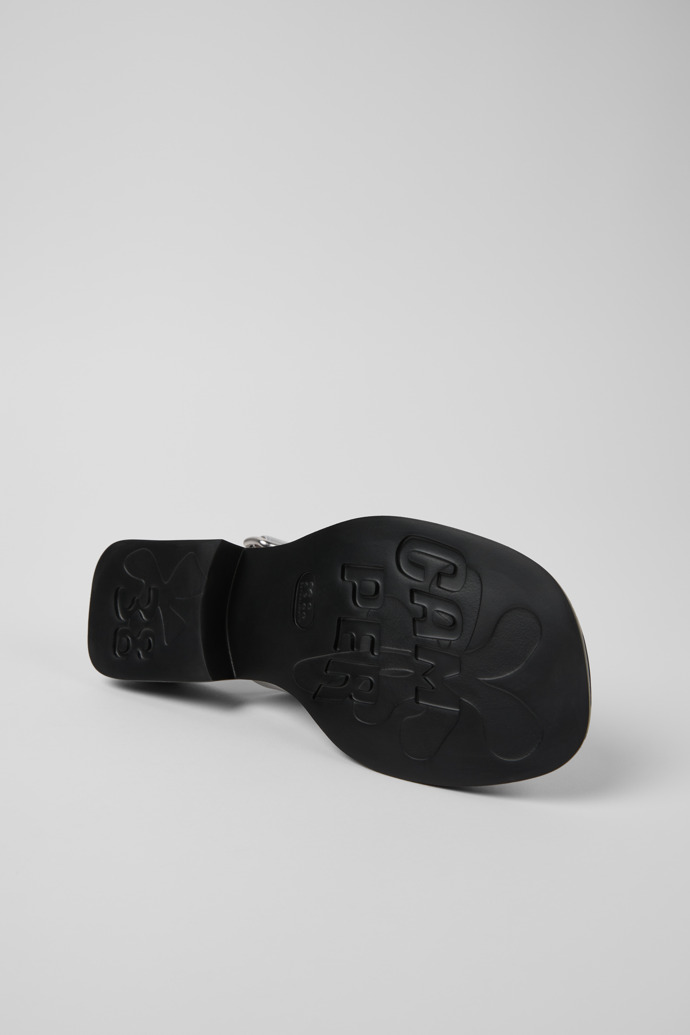 Camper Dana - Sandalias grises de piel para mujer.