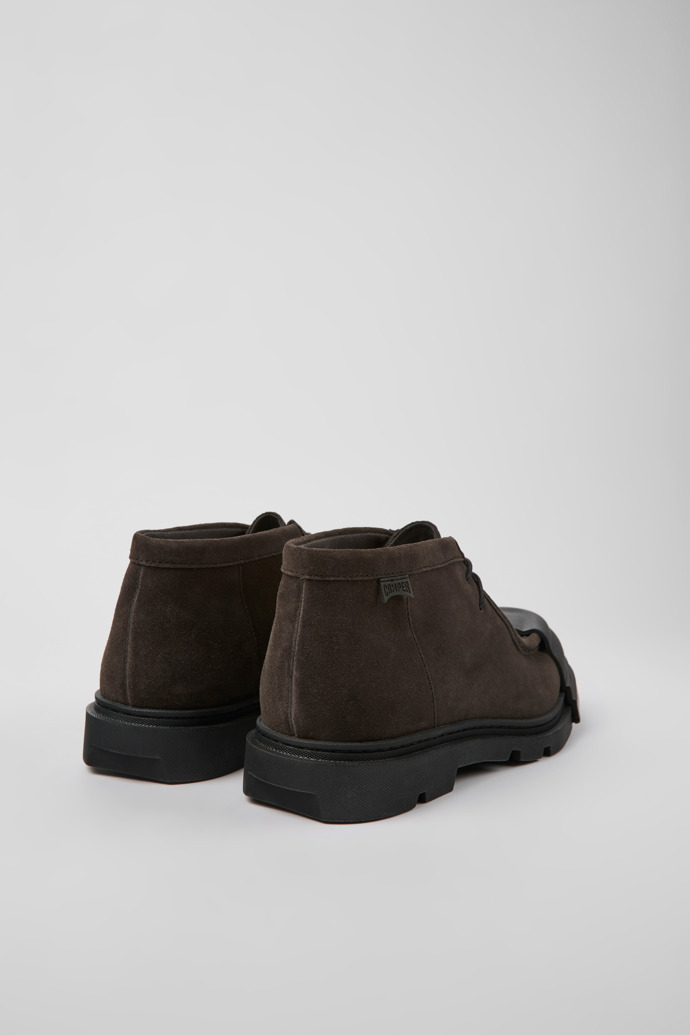 Camper Junction - Zapatos de piel nobuk gris para hombre