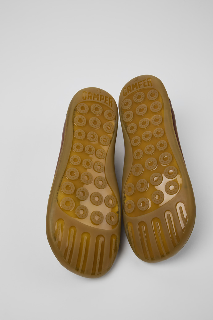 Camper Peu - Zapato de piel marrón para mujer