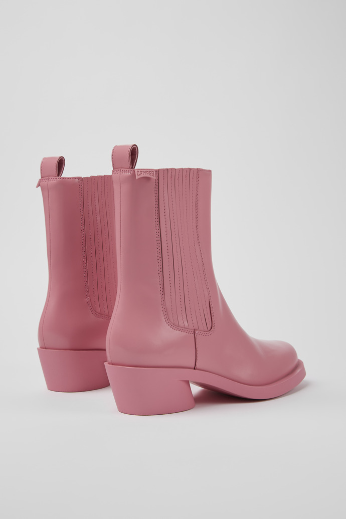 Camper Bonnie - Botas rosas de piel para mujer