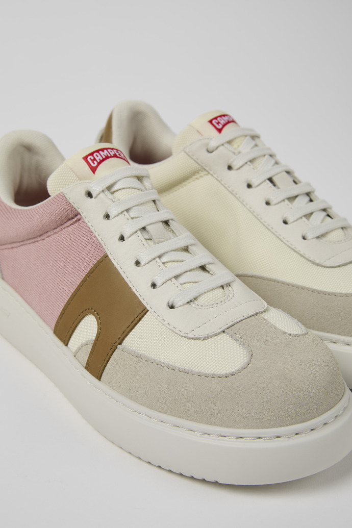 Camper Runner K21 - Zapatillas multicolor para mujer de piel nobuk y textil.