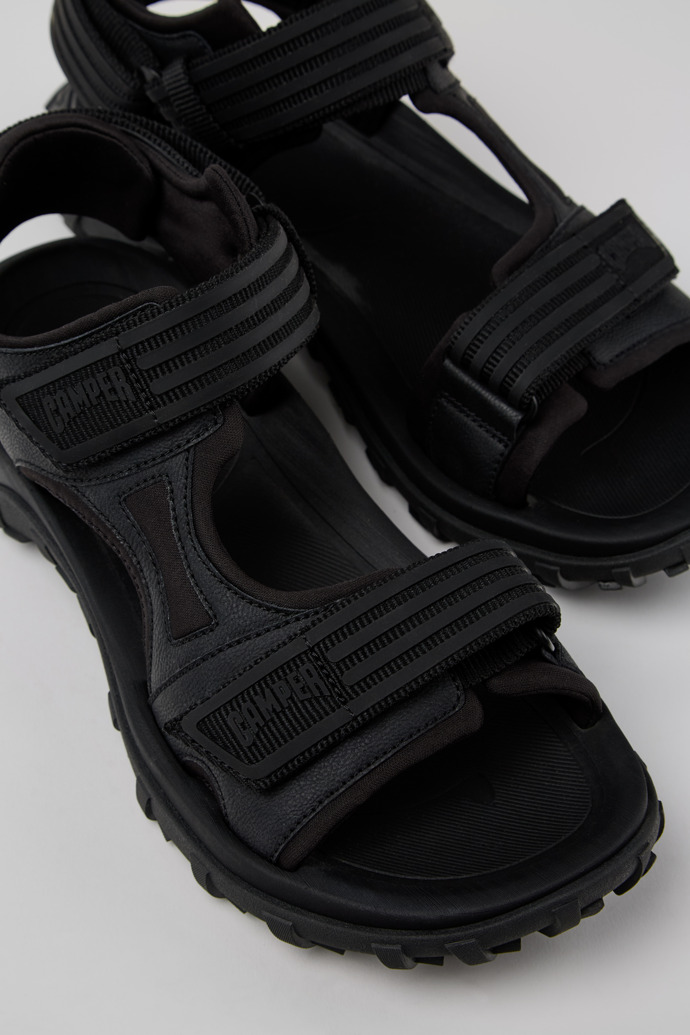 Camper Drift Trail Sandal - Sandalias negras de PET/piel reciclada para hombre.