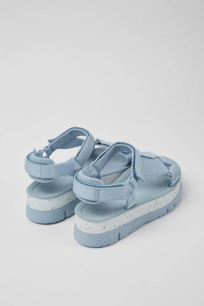 Camper Oruga Up - Sandalias azules de tela para mujer.