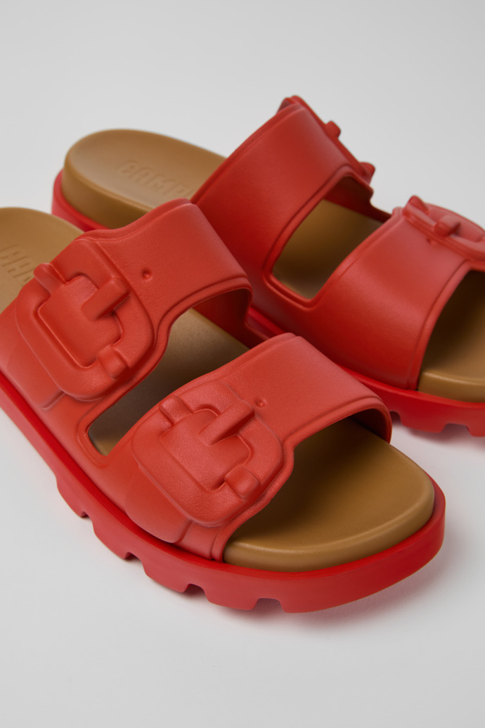 Camper Brutus Sandal - Sandalias rojas de EVA para mujer.