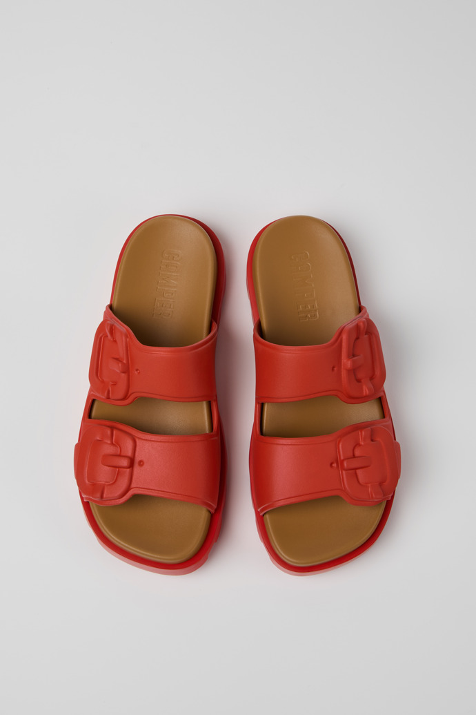 Camper Brutus Sandal - Sandalias rojas de EVA para mujer.