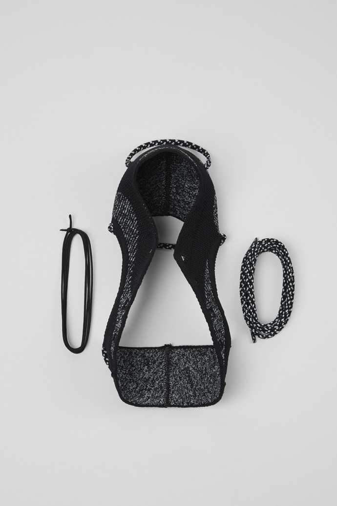 Camper ROKU Uppers - Empeine negro (2 piezas) para el zapato derecho e izquierdo.