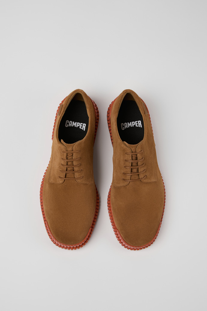 Camper Pix - Zapato de ante marrón para hombre.