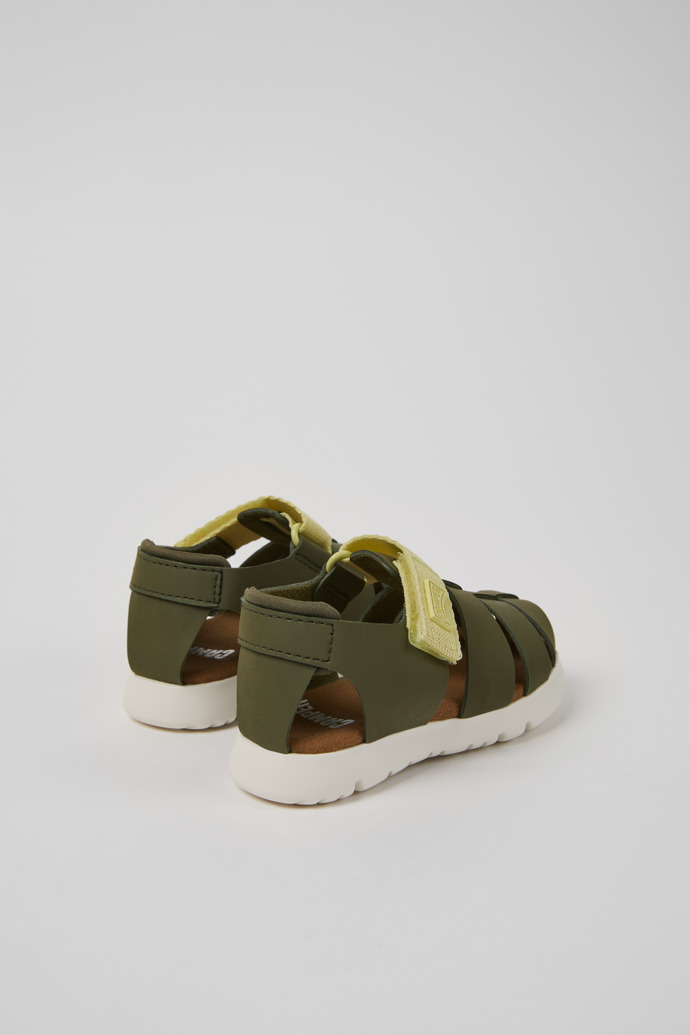 Camper Oruga - Sandalias infantiles multicolor de piel y textil.