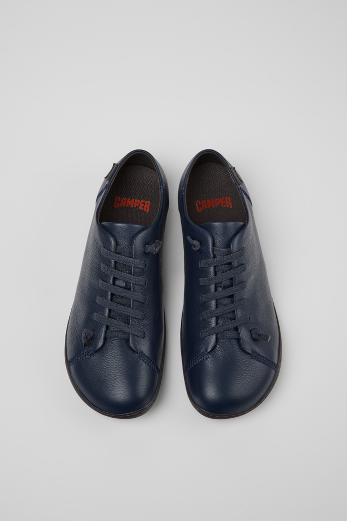 Camper Peu - Zapatos azules de piel para hombre.