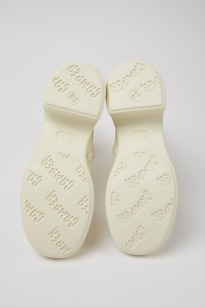 Camper Thelma - Botas blancas de tela para mujer.