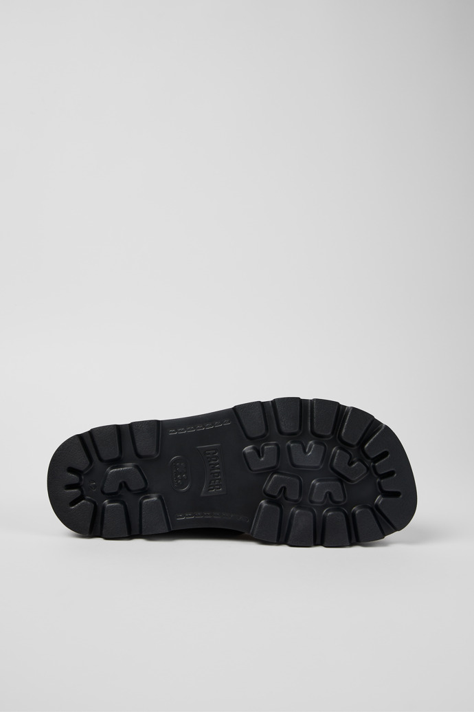 Camper Brutus Sandal - Sandalias negras de piel para hombre con doble tira.