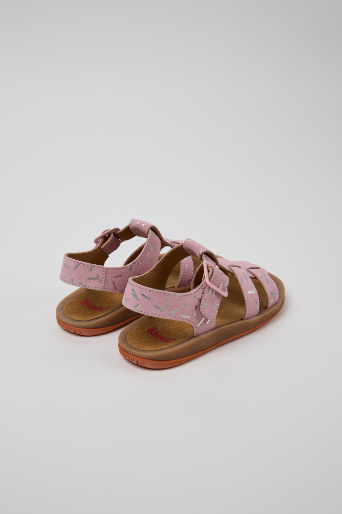 Camper Bicho - Sandalias infantiles de piel nobuk multicolor.