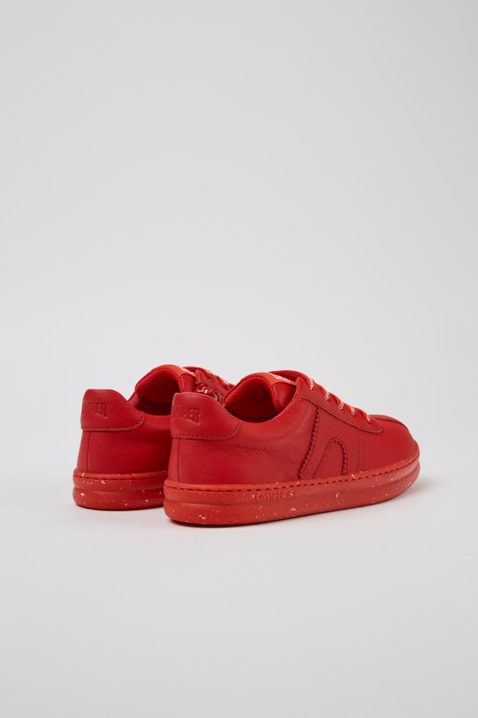 Camper Runner - Zapatillas de piel roja para niños.