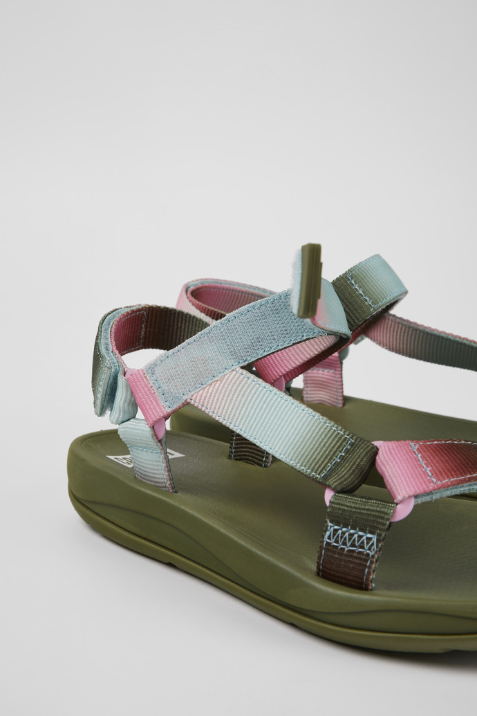 Camper Twins - Sandalias de tela multicolor para mujer