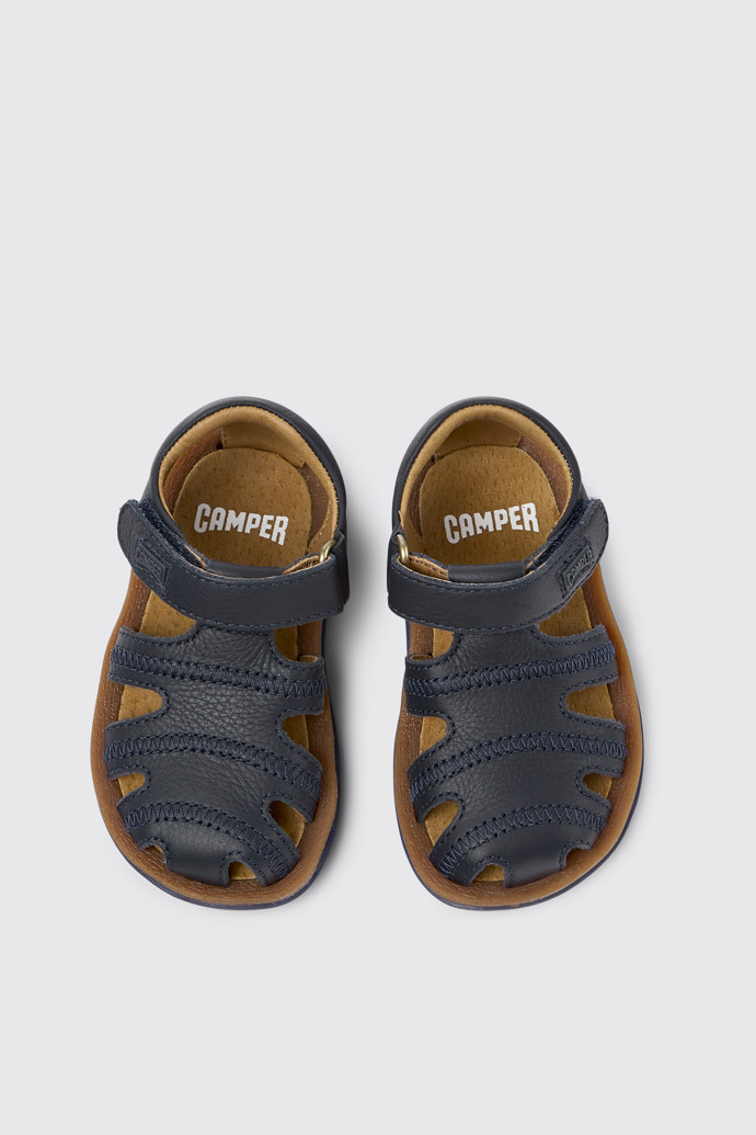 Camper Bicho - Sandalias de tiras azul marino para niños