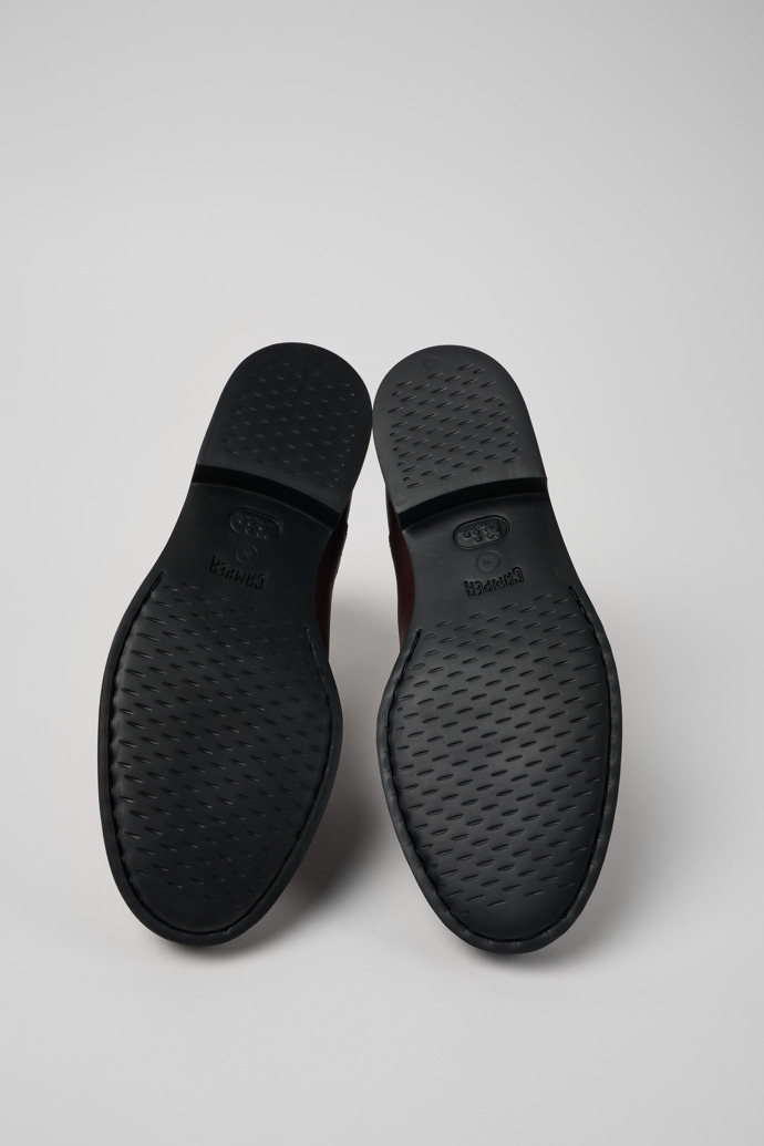 Camper Iman - Botines Chelsea de piel color vino para mujer