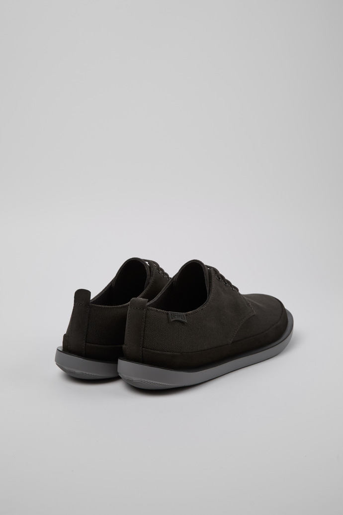 Camper Wagon - Zapatillas grises para hombre de algodón reciclado y nobuk.