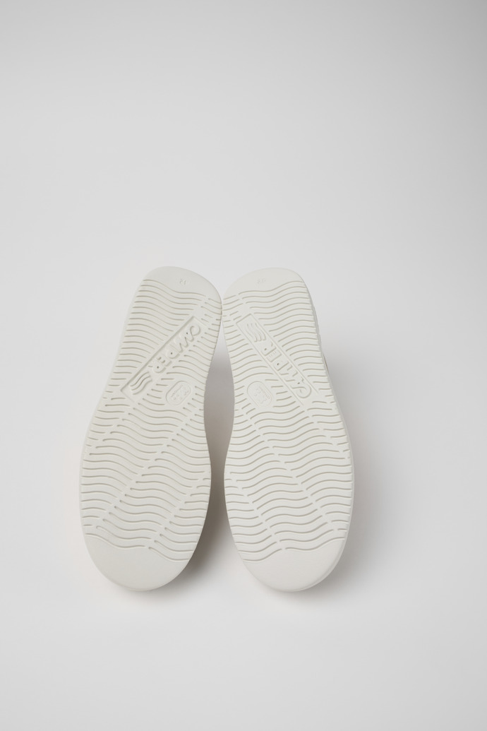 Camper Runner K21 - Zapatillas blancas/grises para hombre de textil y piel nobuk