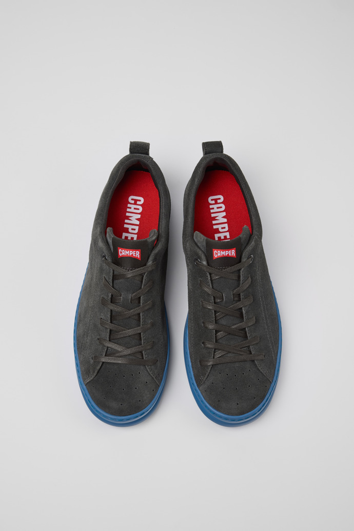 Camper Runner - Zapatillas grises de piel nobuk para hombre.