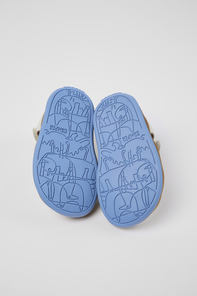 Camper Bicho - Sandalias blancas de piel