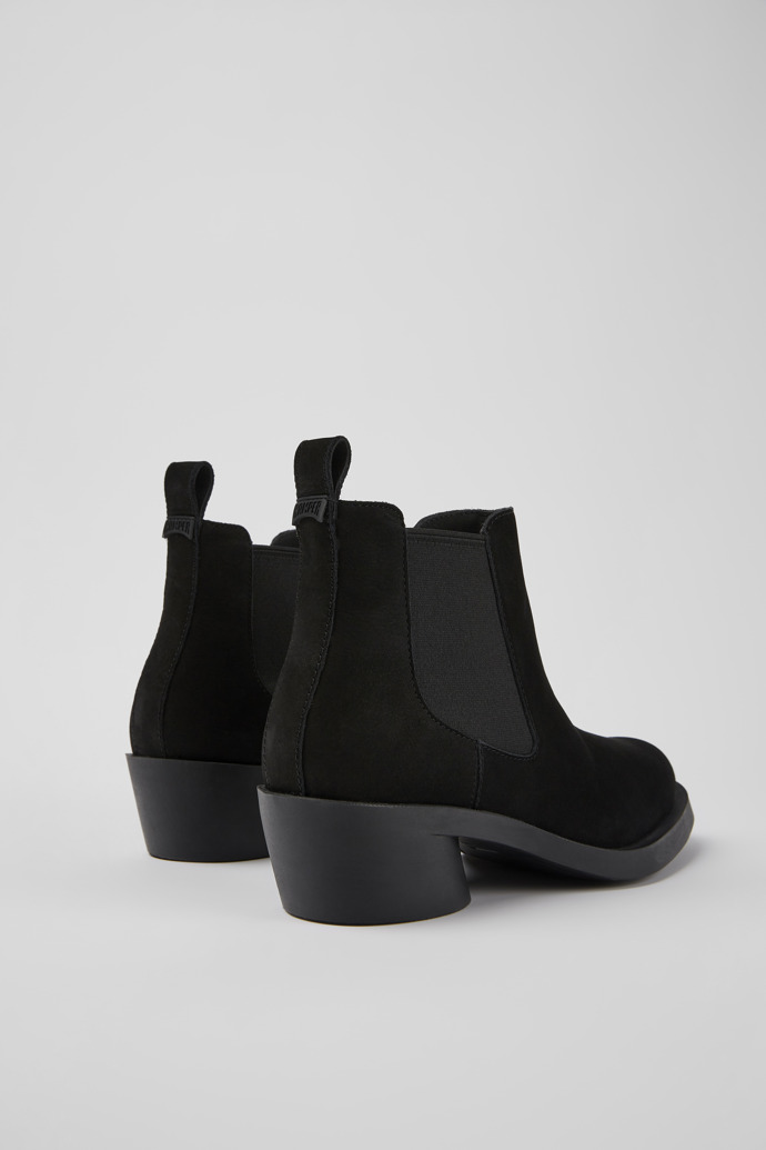 Camper Bonnie - Botines negros de piel nobuk para mujer Botas