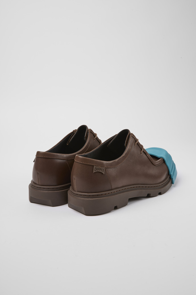 Camper Junction - Zapato marrón para hombre de piel responsable