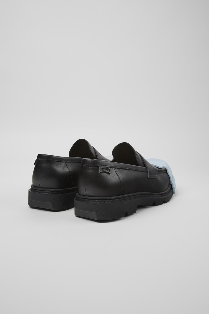 Camper Junction - Mocasines negros de piel para hombre.