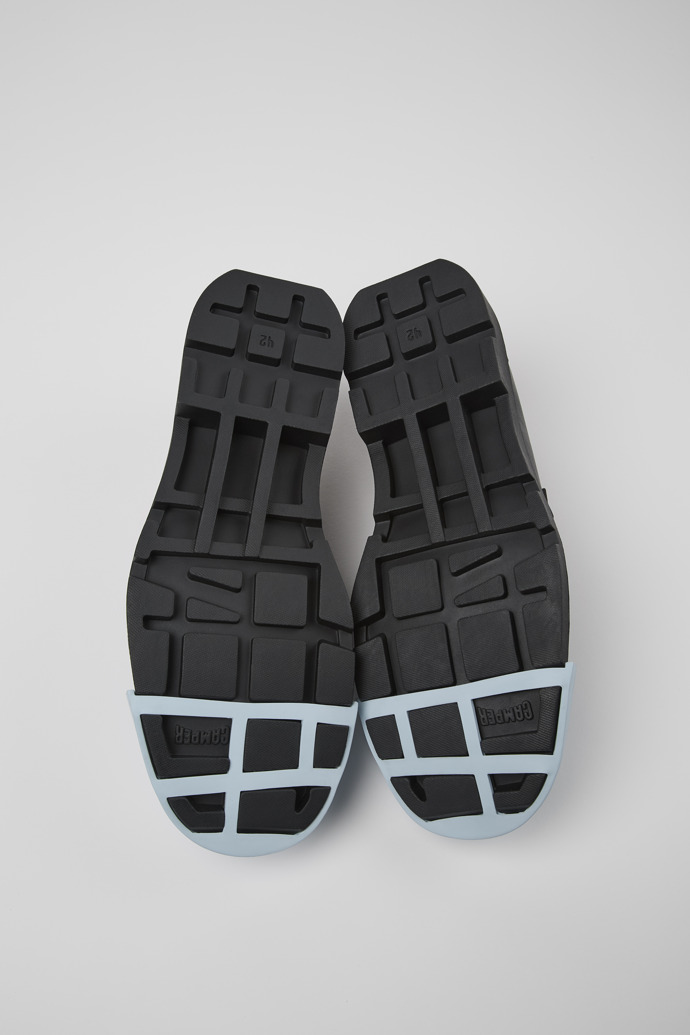 Camper Junction - Mocasines negros de piel para hombre.