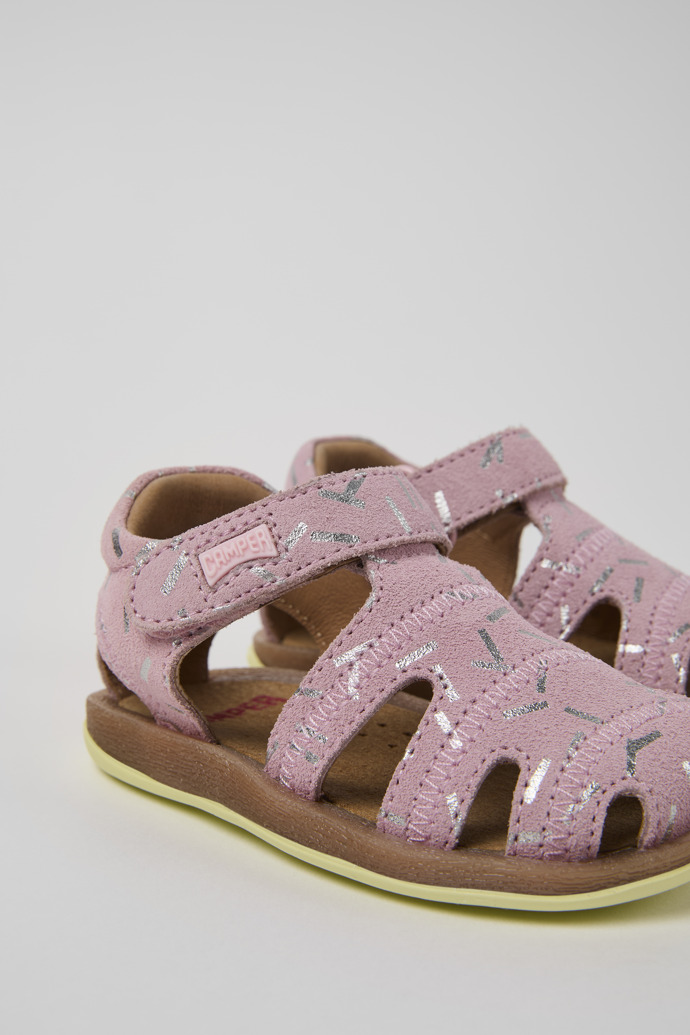 Camper Bicho - Sandalias infantiles multicolor de piel nobuk.
