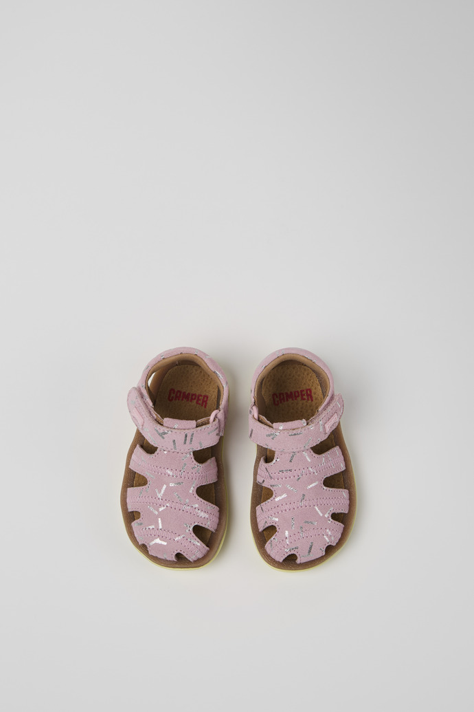 Camper Bicho - Sandalias infantiles multicolor de piel nobuk.