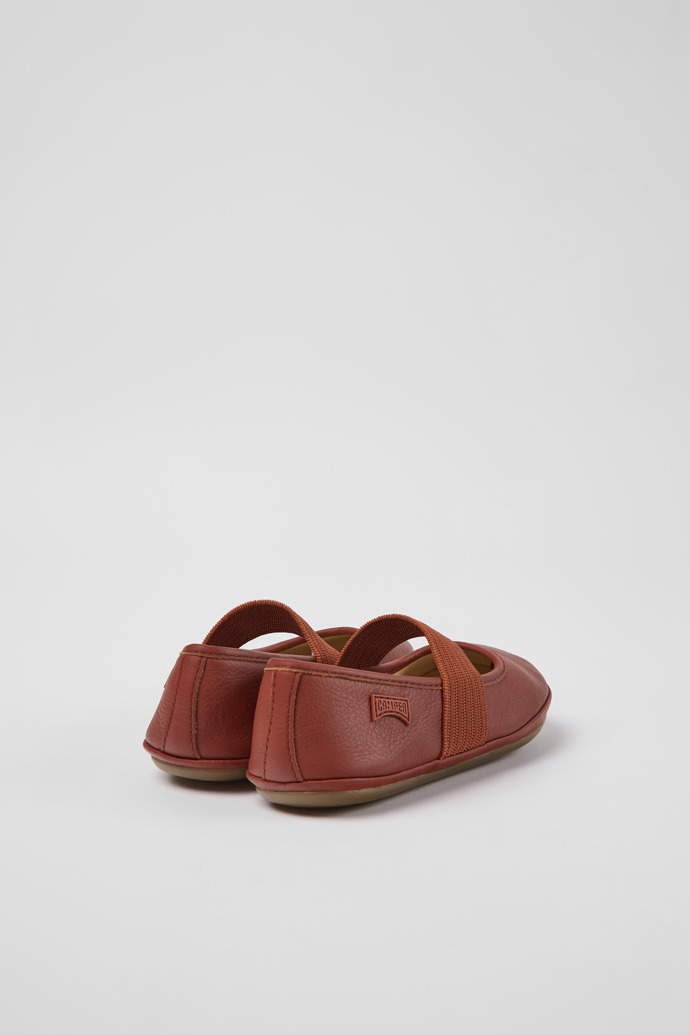 Camper Right - Bailarinas rojas de piel para niño.