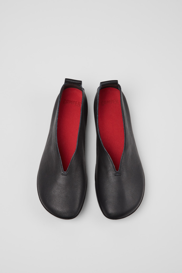 Camper Right Nina - Bailarinas de piel negras para mujer.