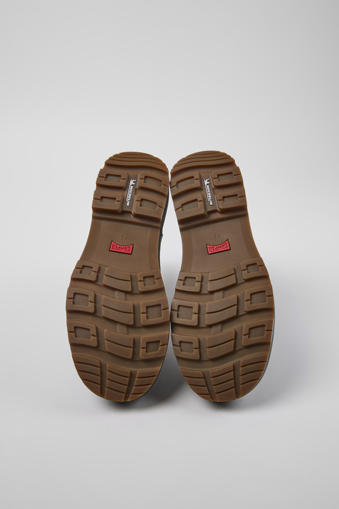 Camper Brutus Trek MICHELIN - Botines verde grisáceos para hombre de piel nobuk