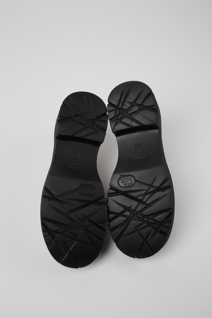 Camper Milah - Mocasín de piel gris para mujer