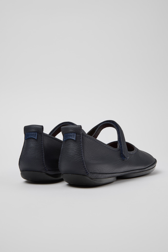 Camper Right - Zapatos de piel azul para mujer.