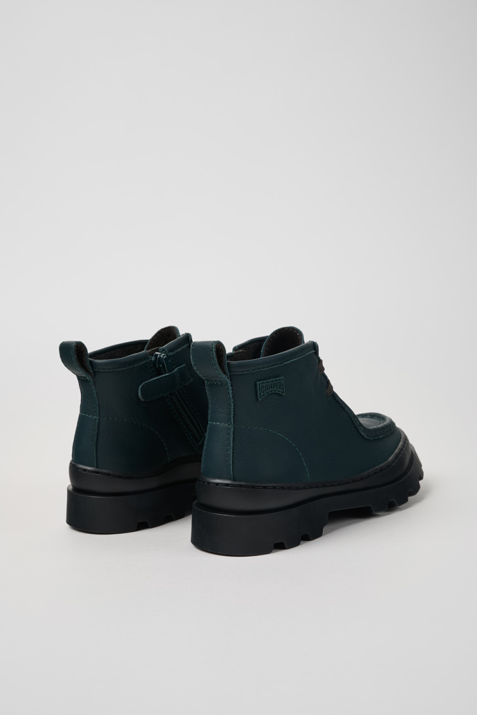 Camper Brutus - Botines infantiles de piel verde