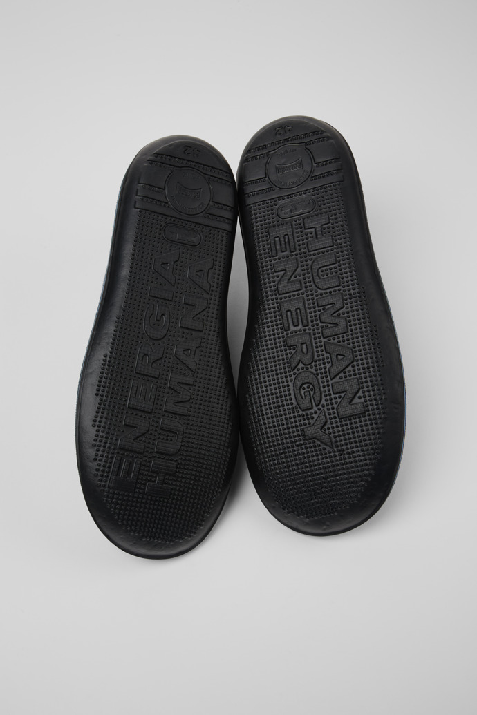 Camper Beetle - Botines azules para niño de malla y piel nobuk de TENCEL.