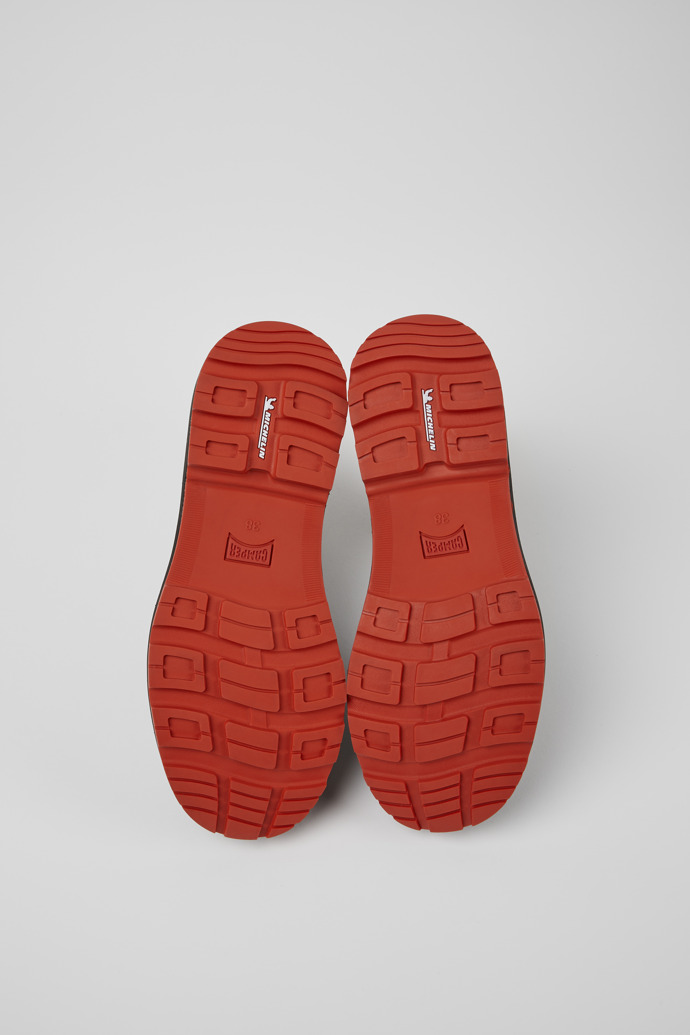 Camper Brutus Trek MICHELIN - Botines negros de piel nobuk para mujer.