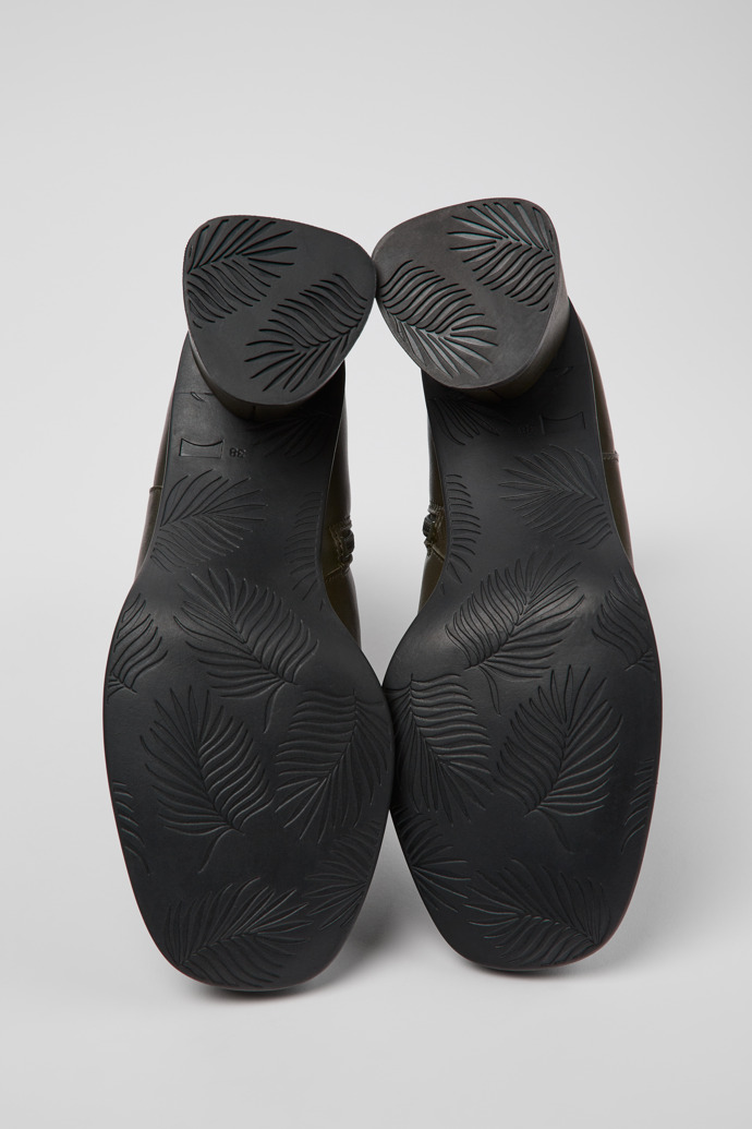 Camper Kiara - Botas verdes para mujer de piel y PET reciclado