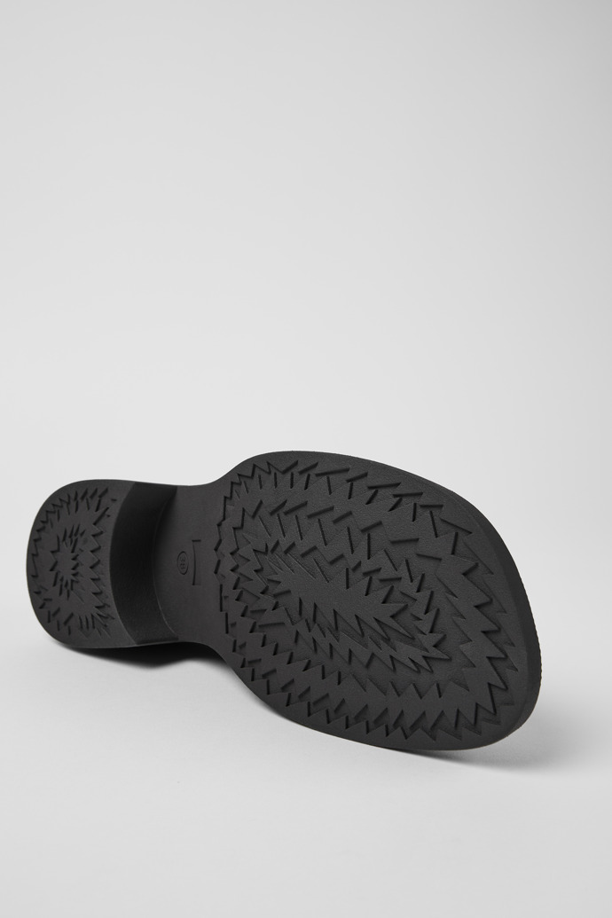 Camper Twins - Mocasín negro de piel para mujer