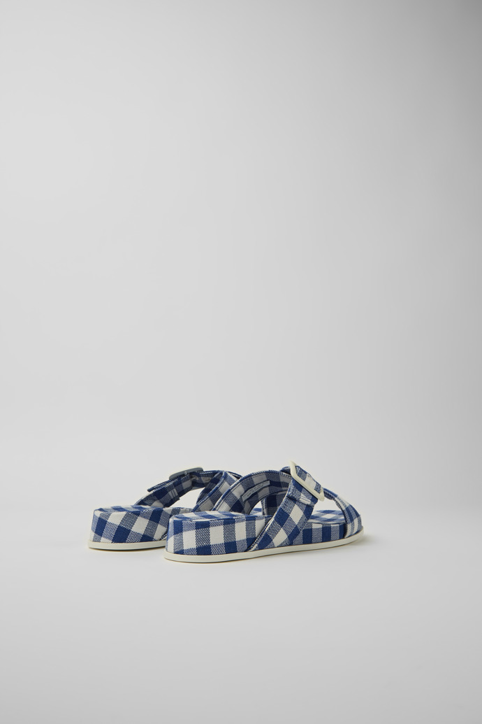 Camper Atonik - Sandalias para mujer en azul y blanco