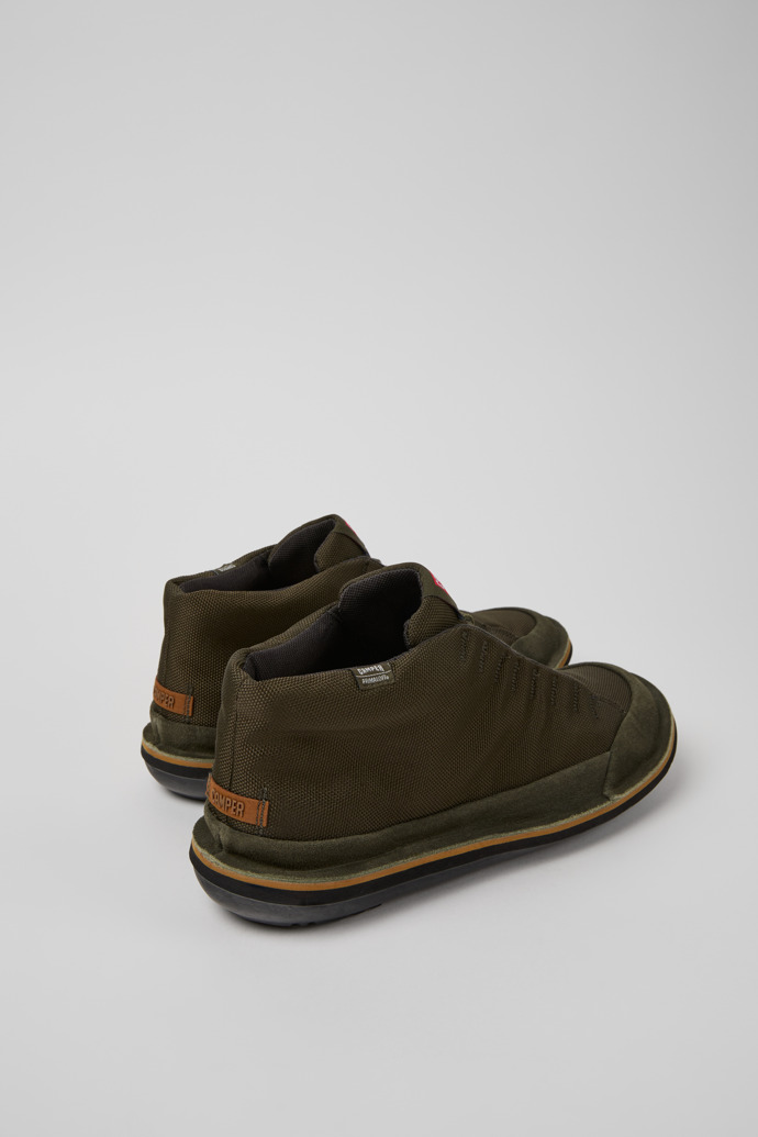 Camper Beetle - Botines verdes de textil y piel nobuk para hombre.