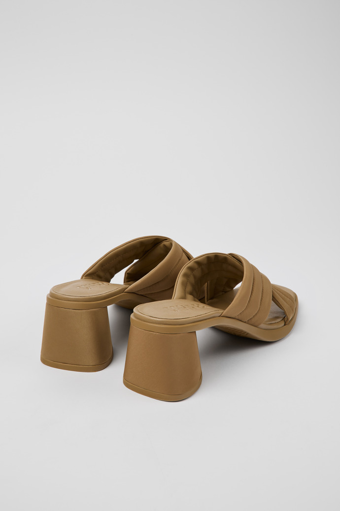 Camper Kiara - Sandalias marrones de tela con tiras cruzadas para mujer